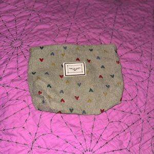 Time to Party NWOT Hearts Makeup Bag